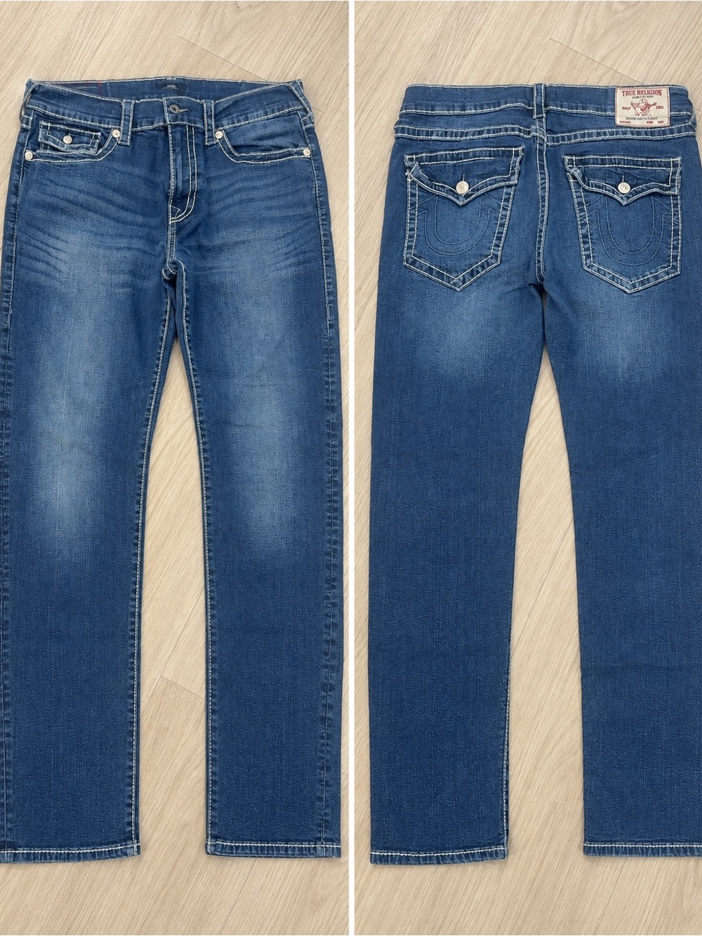 True Religion Men's Size 34 Rocco Relaxed Skinny